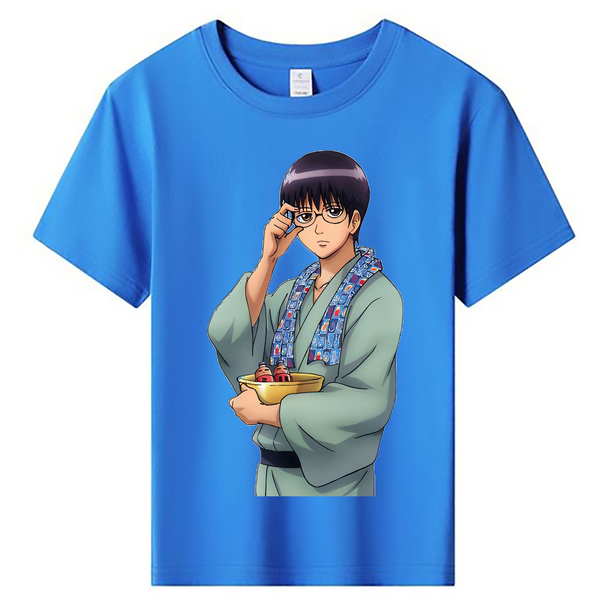 （画像用） ぎんたま 坂田銀時（さかたぎんとき） 神楽 志村新八（しむら しんぱち） GINTAMA Sakata Gintoki Kagura Shimura Shinpachi 綿100％キッズTシャツ（フロントプリント）